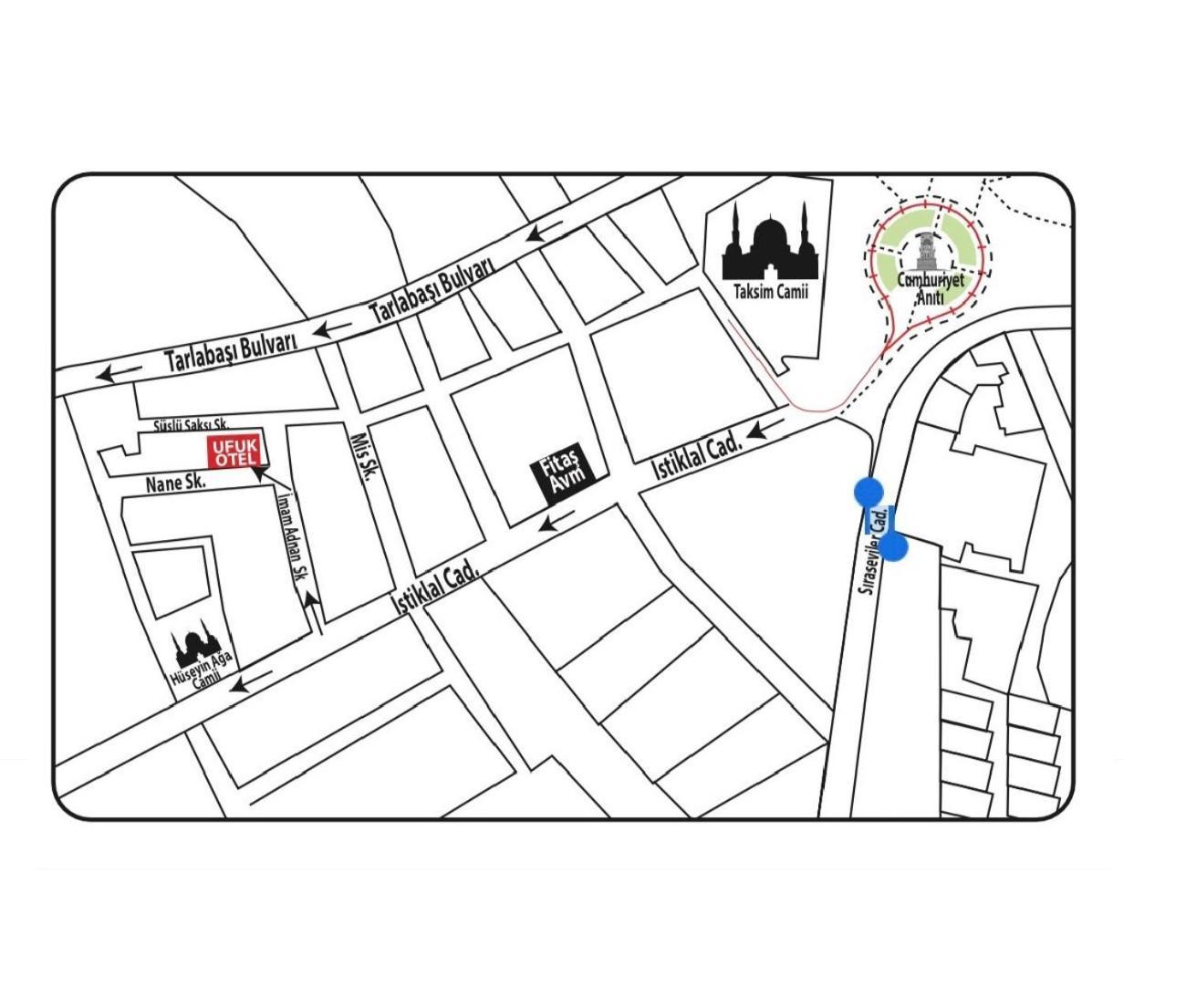 Ufuk Hotel Istanbul Eksteriør billede